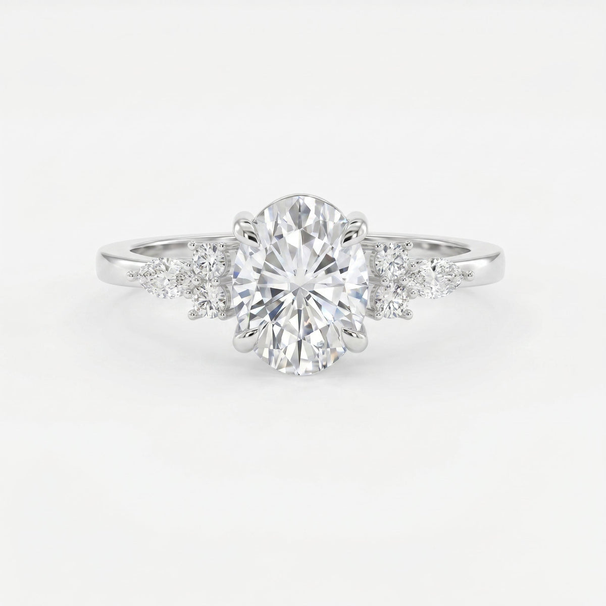 Soft Arc Oval Ring, view 3