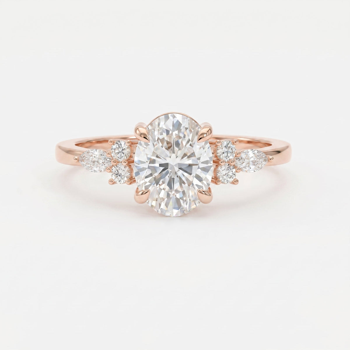 Soft Arc Oval Ring, view 4