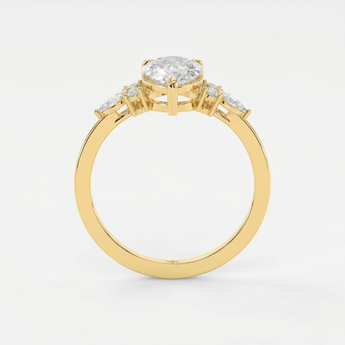 Teardrop Grace Pear Ring, view 4