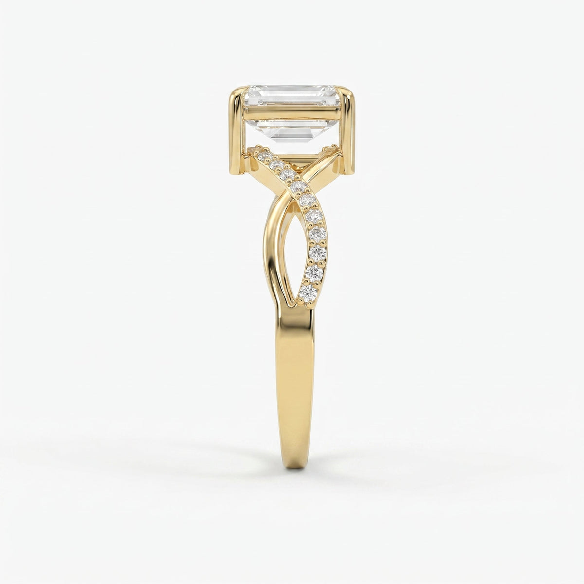 Pure Flow Emerald Ring, view 6