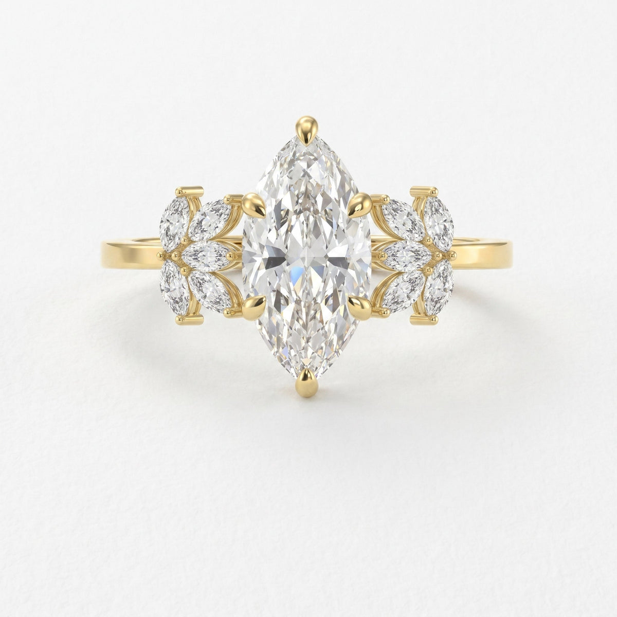 Petal Élan Marquise Ring, view 1