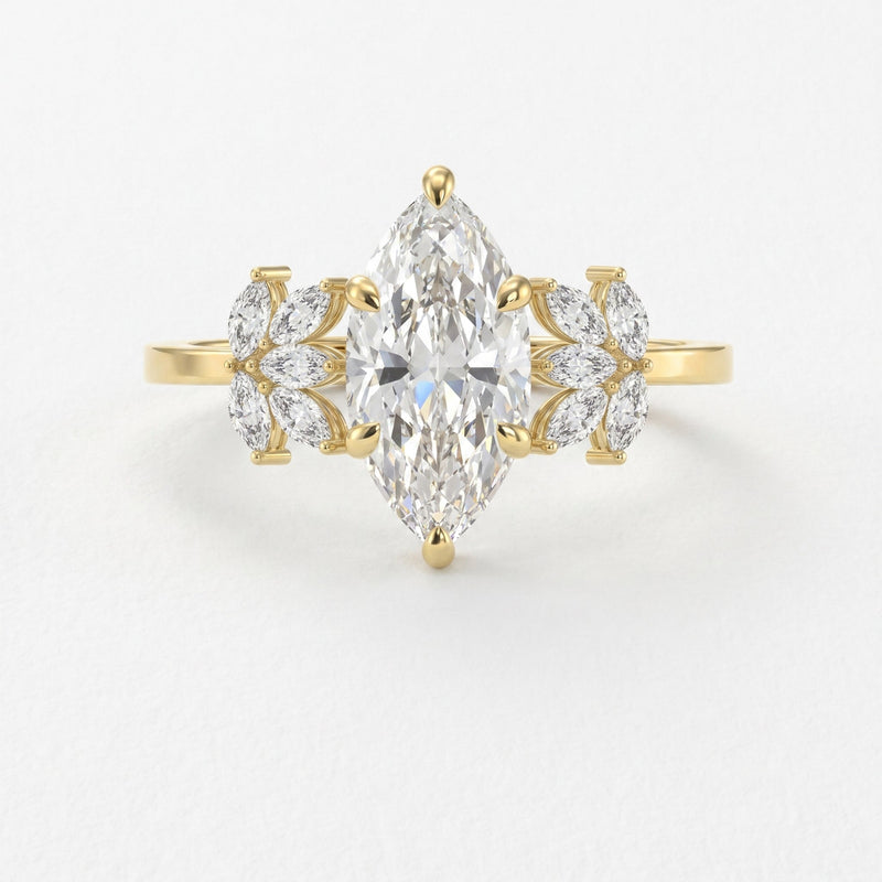 Petal Élan Marquise Ring, view 1