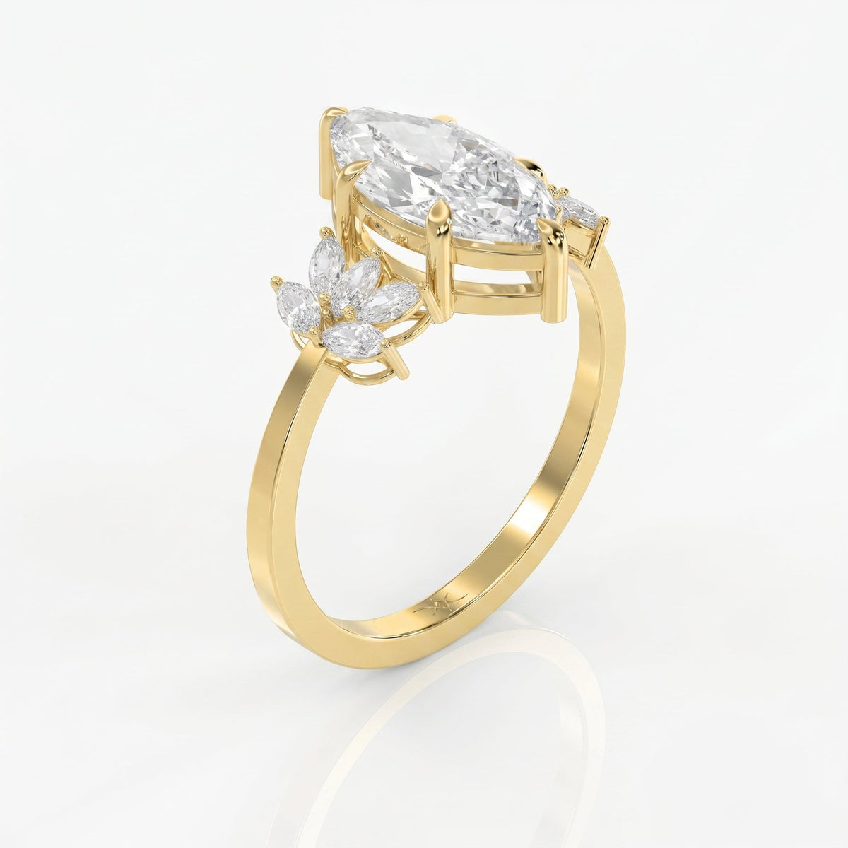 Petal Élan Marquise Ring, view 5