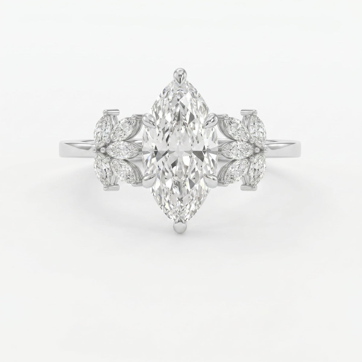 Petal Élan Marquise Ring, view 3