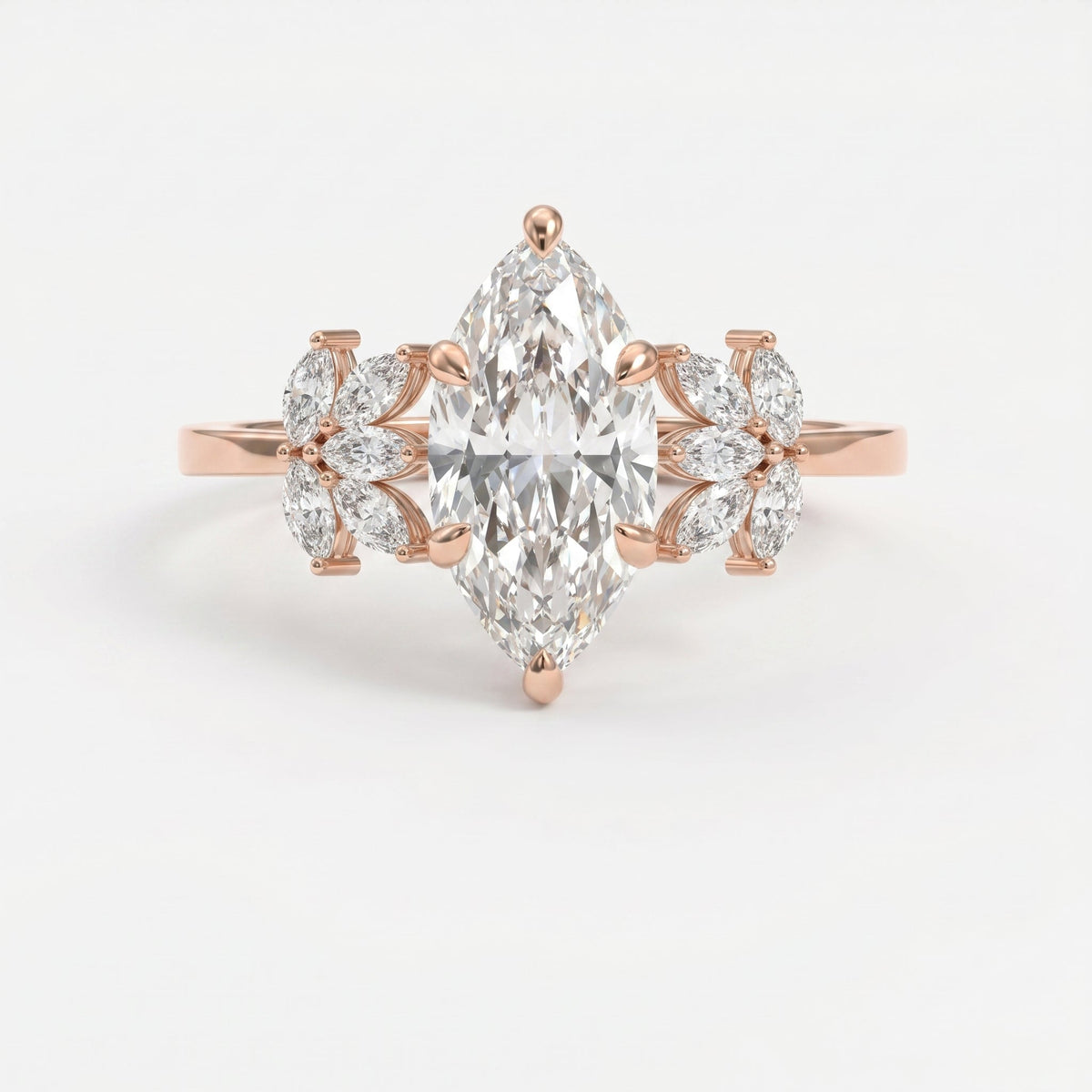 Petal Élan Marquise Ring, view 4