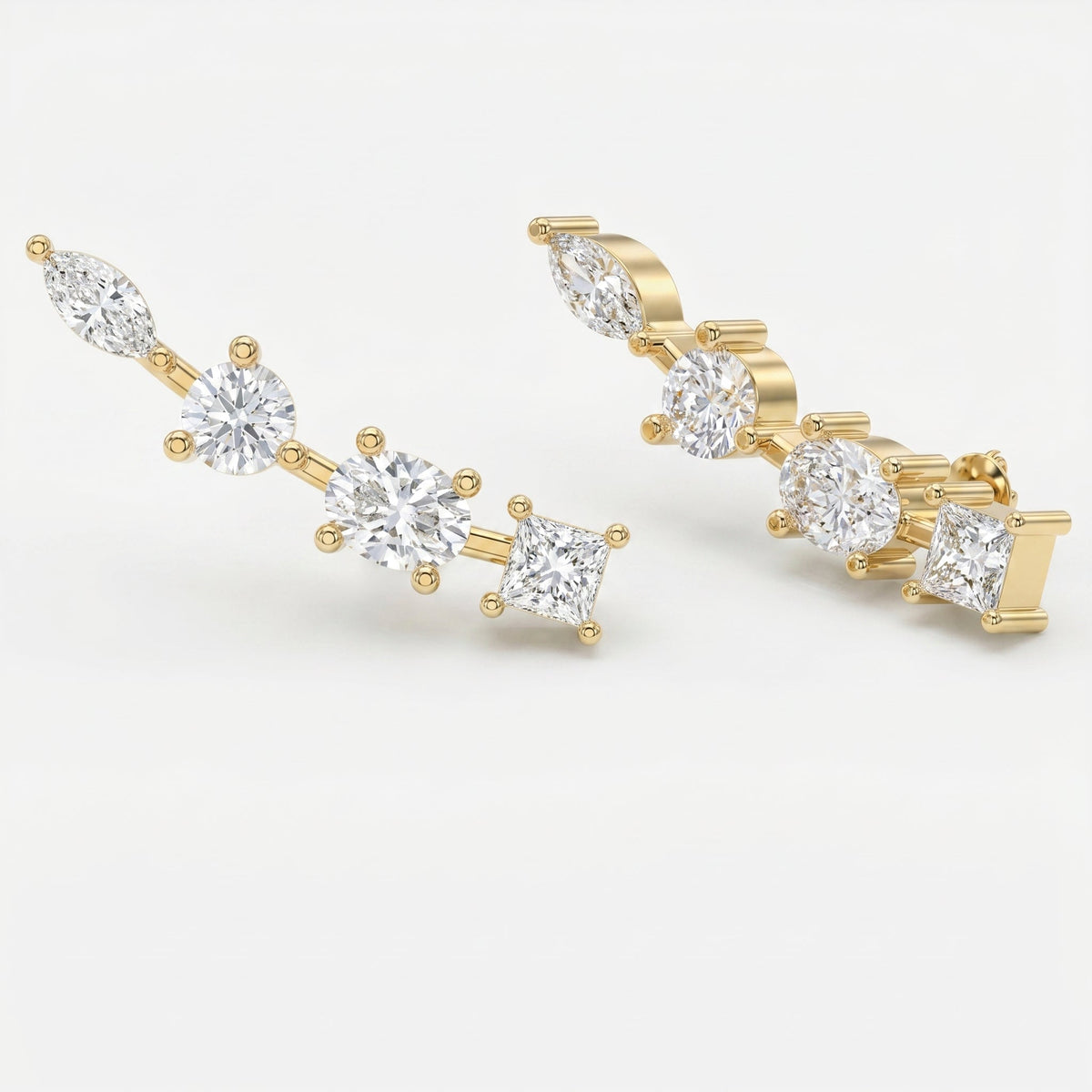 Shooting Star Climber Fashion Earring, view 5