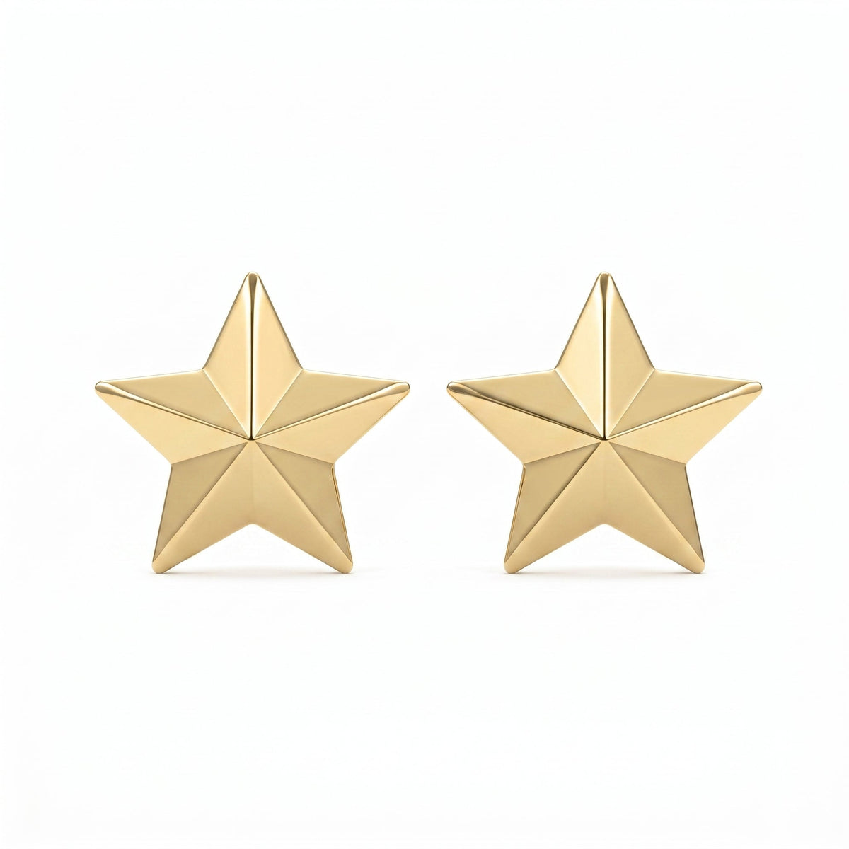 Shine Bright with Star Emblem Fashion Earrings, view 1