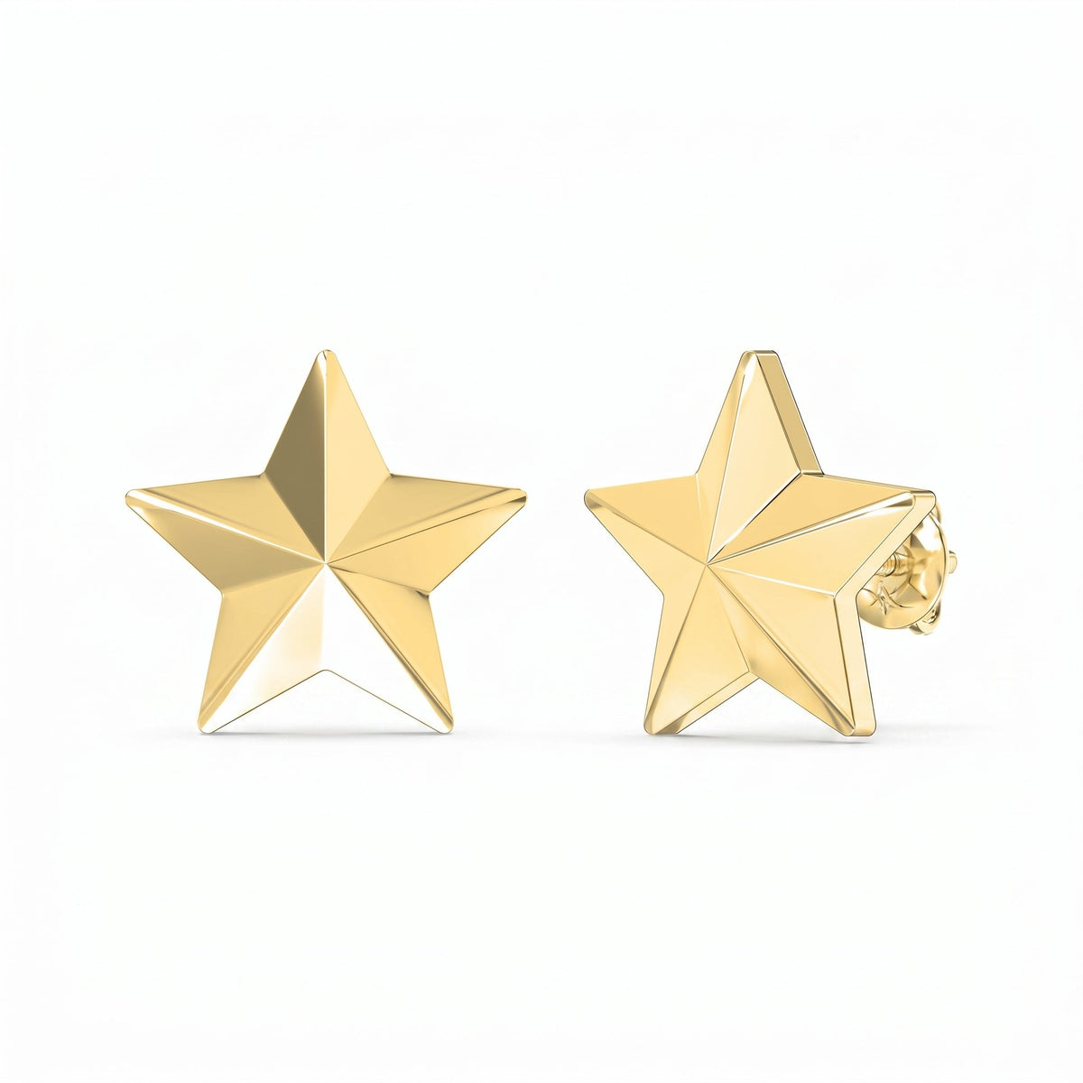 Shine Bright with Star Emblem Fashion Earrings, view 5