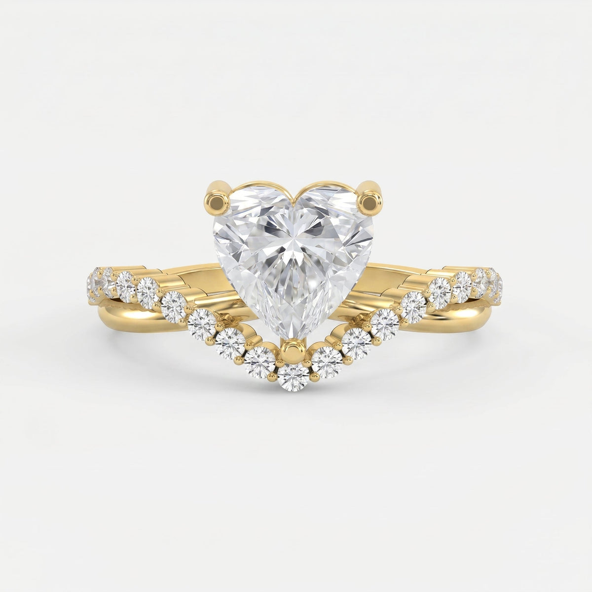 Vow point Heart Ring, view 1