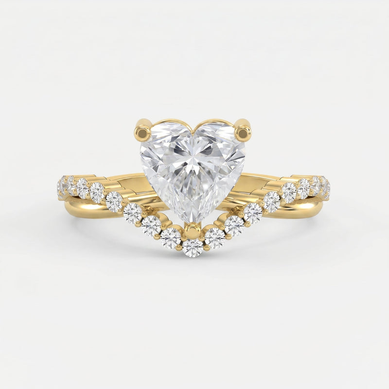 Vow point Heart Ring, view 1