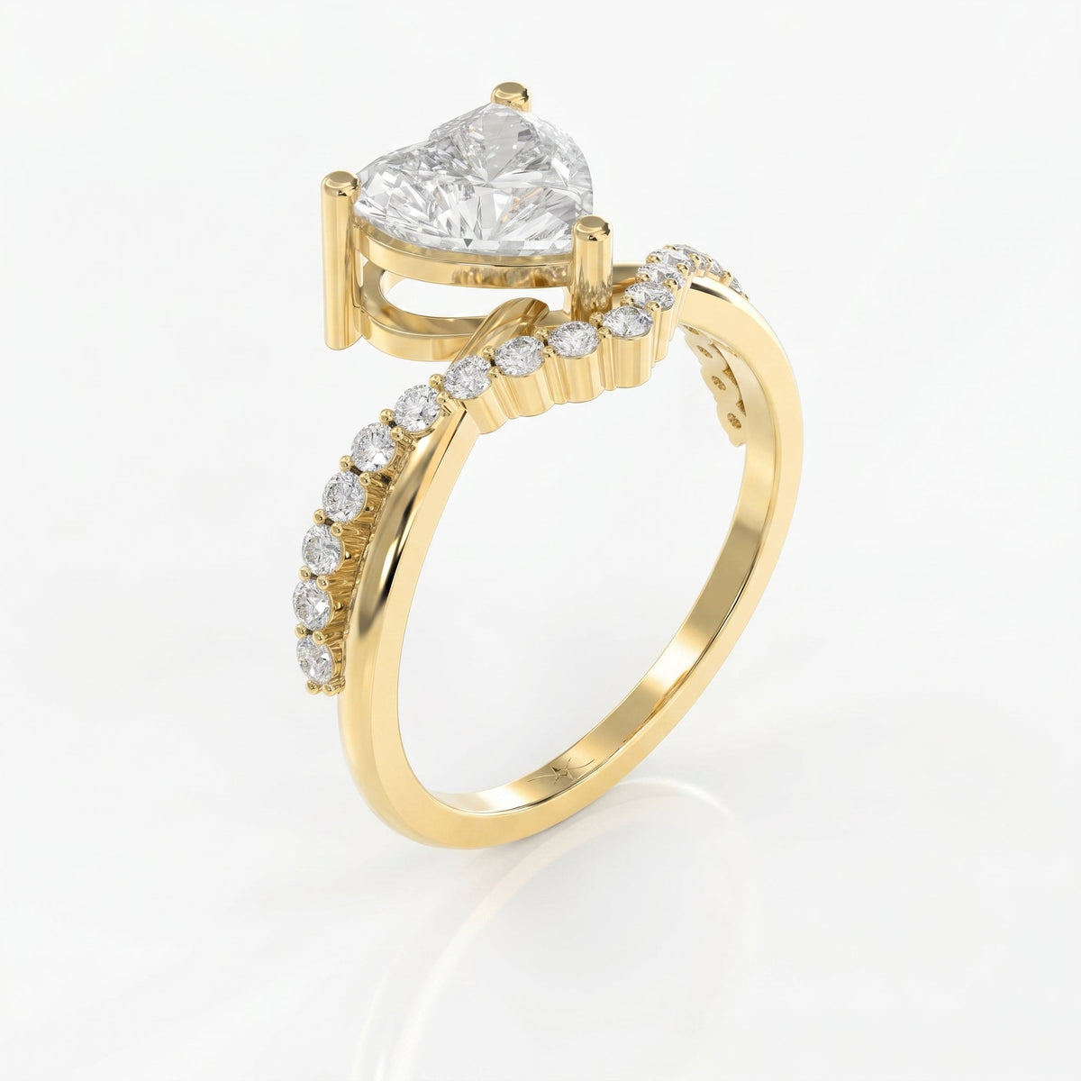 Vow point Heart Ring, view 3