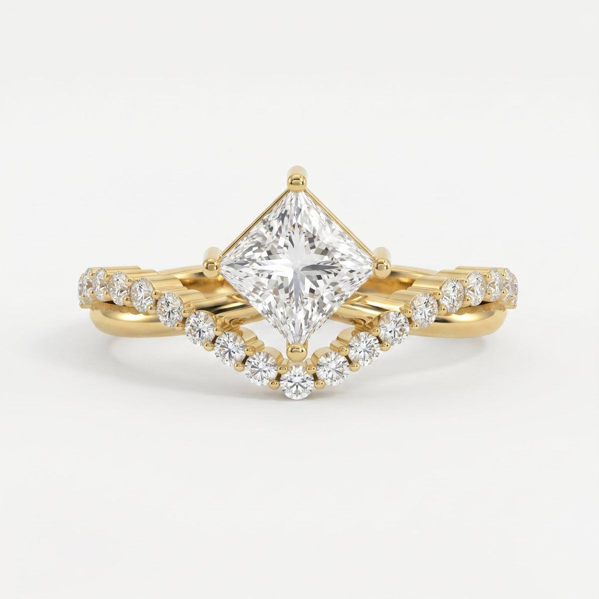 Axis Embrace Princess Diamond Ring, view 1