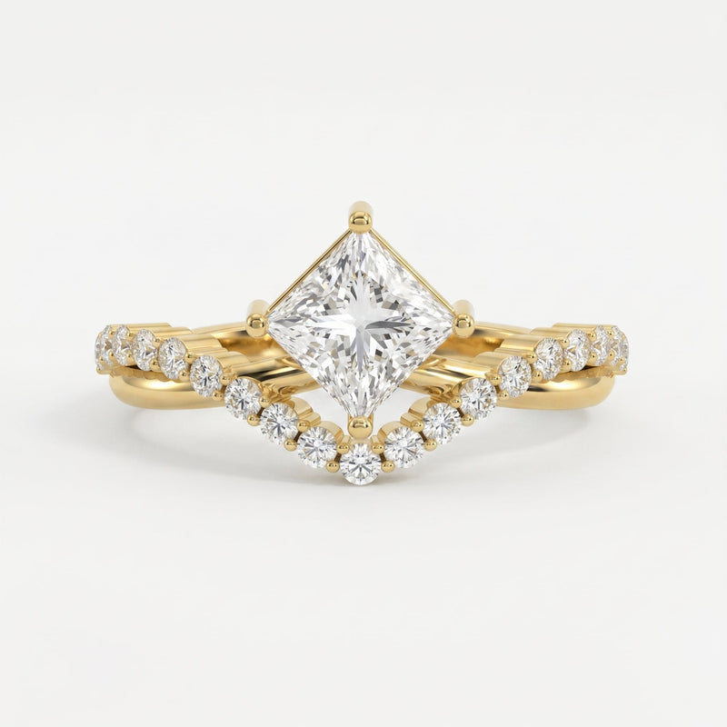 Axis Embrace Princess Diamond Ring, view 1