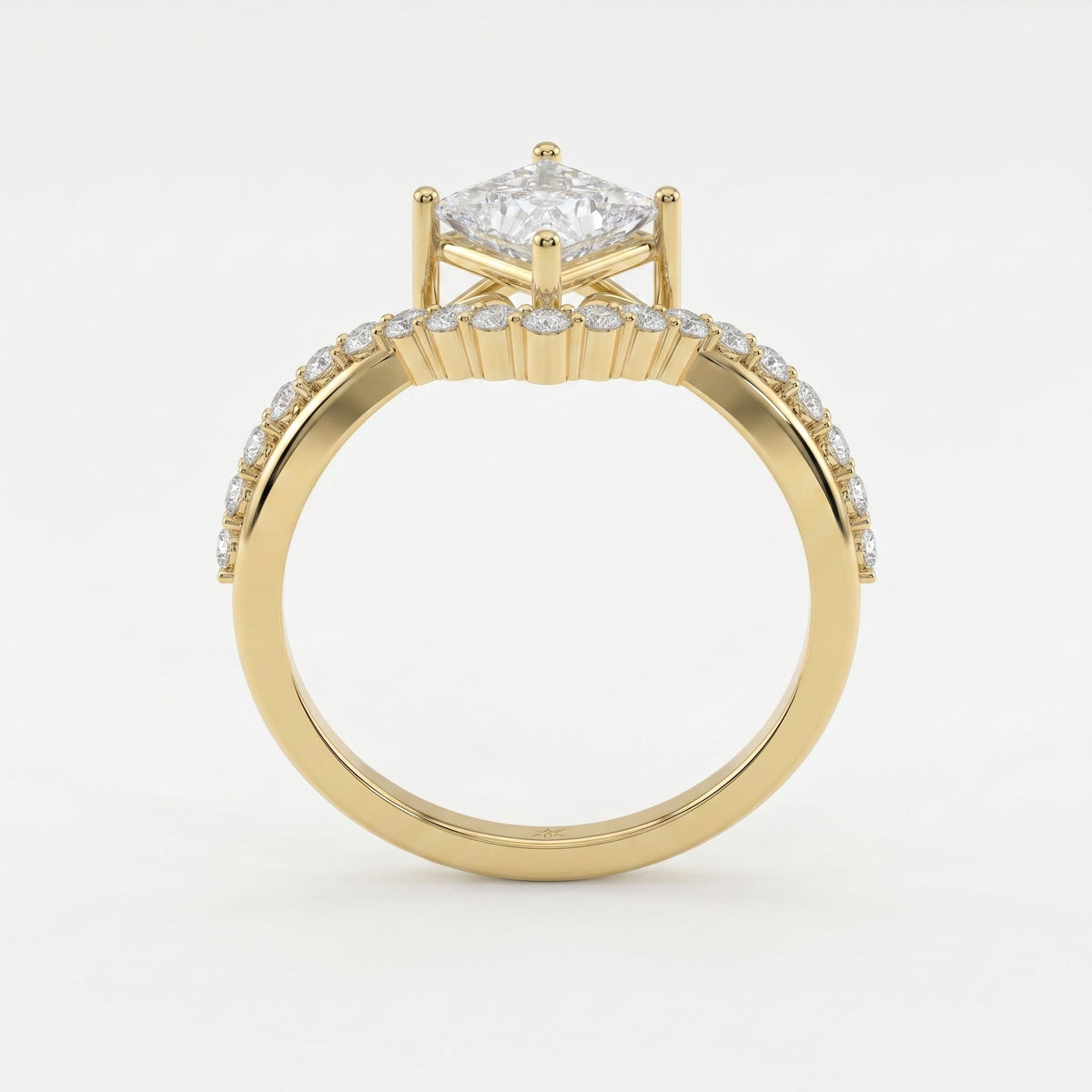 Axis Embrace Princess Diamond Ring, view 5