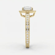 Princess Diamond Shape Vintage Ring, view 4