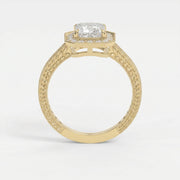 Princess Diamond Shape Vintage Ring, view 5