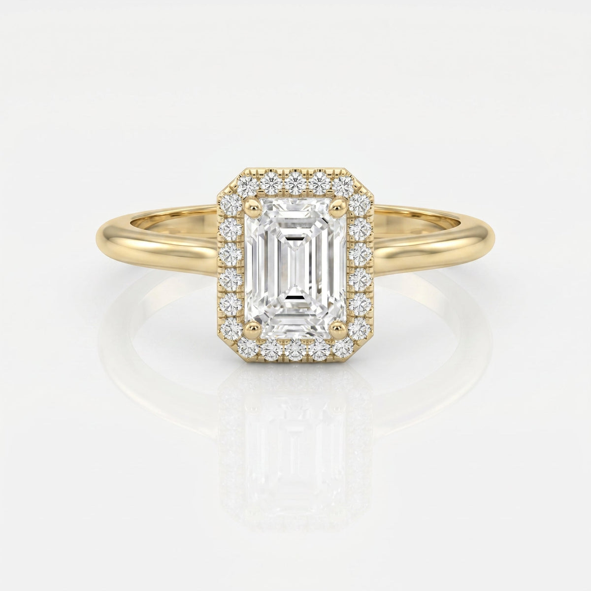 Heritage Frame Emerald Ring, view 1