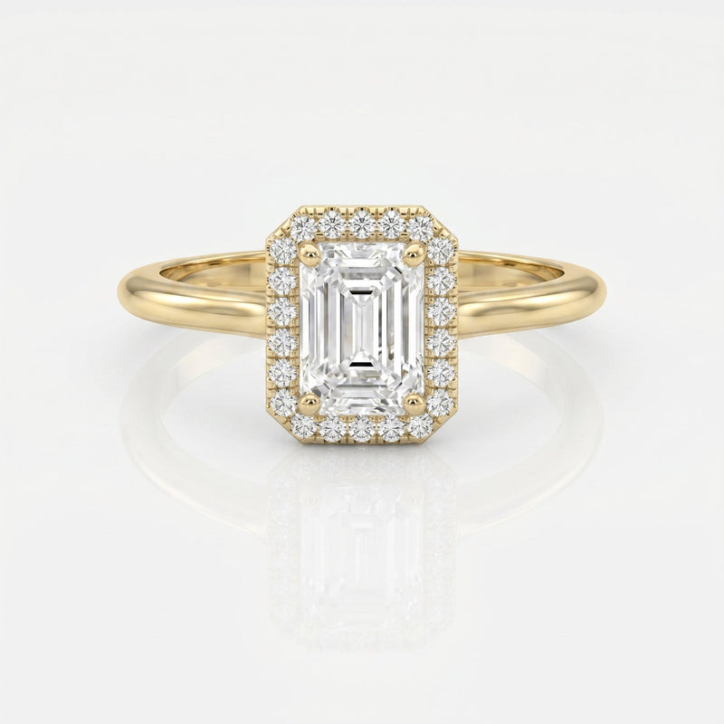 Heritage Frame Emerald Ring, view 1