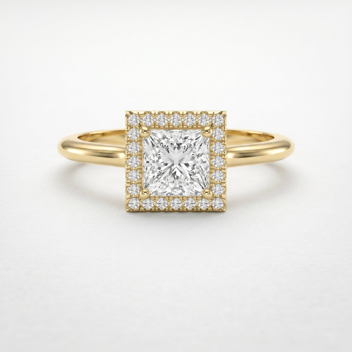 Crown line Princess Ring, view 1