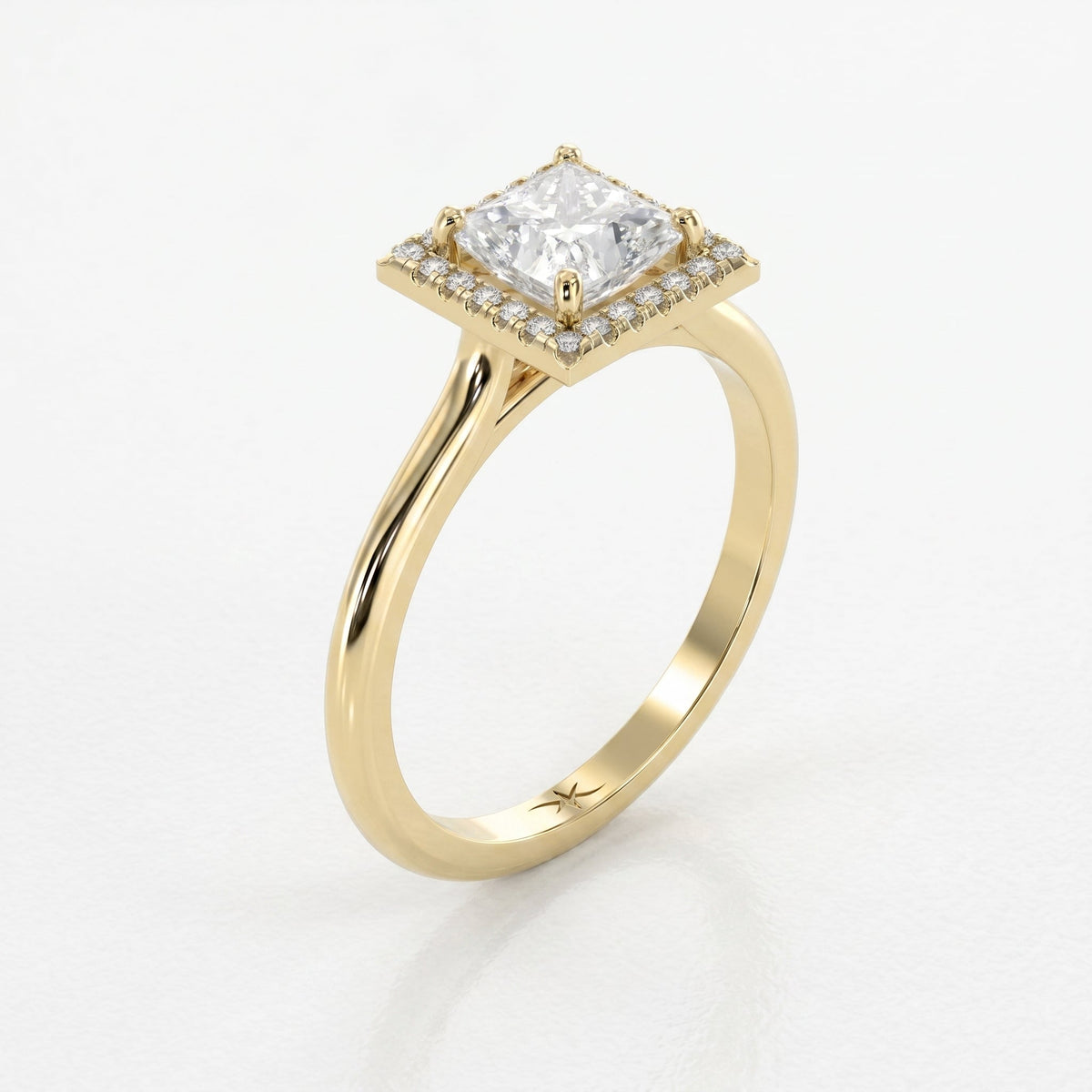 Crown line Princess Ring, view 5