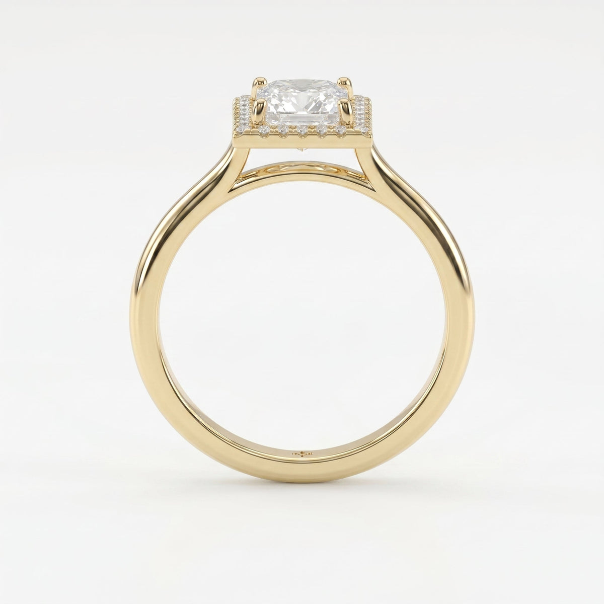 Crown line Princess Ring, view 7