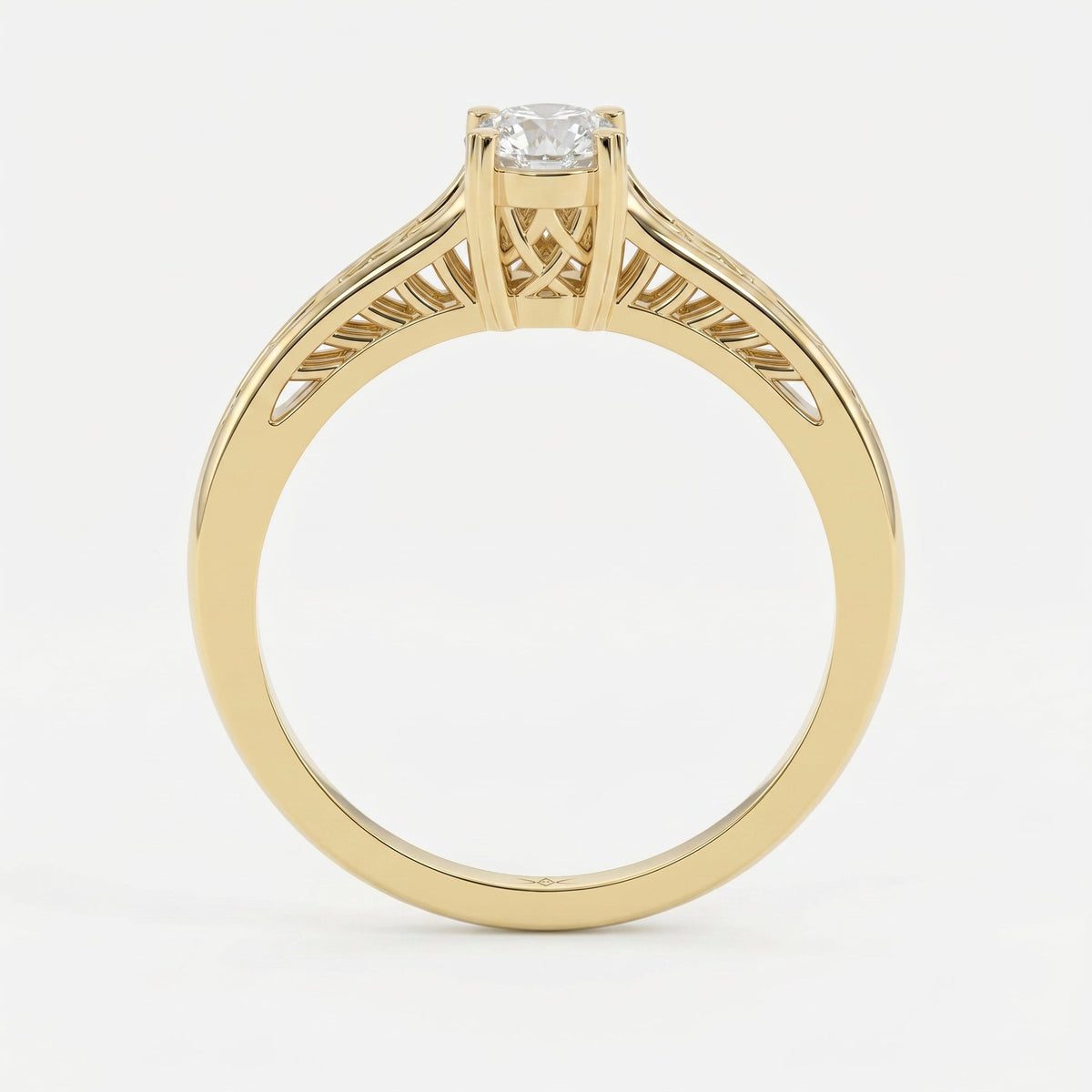 Enchanted Solitaire Design Vintage Ring, view 5