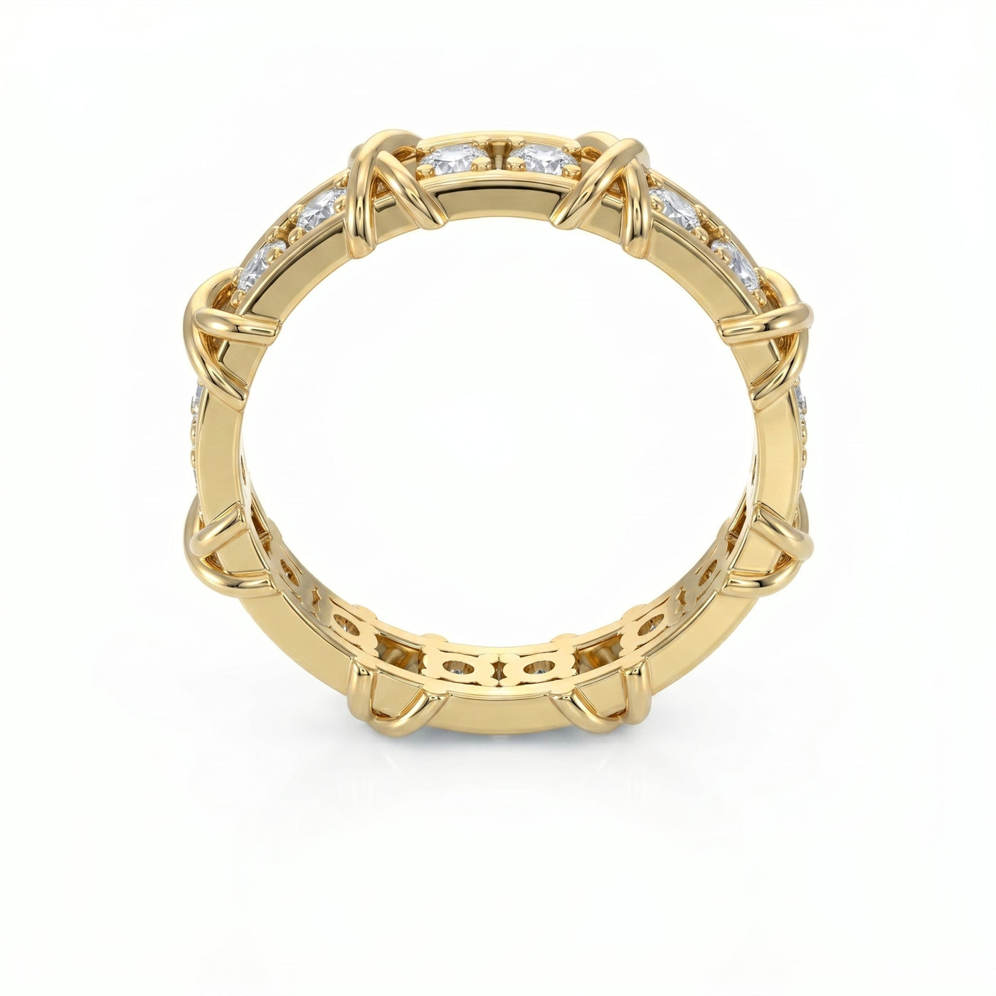 Celtic Trinity Knot Wedding Band, view 4