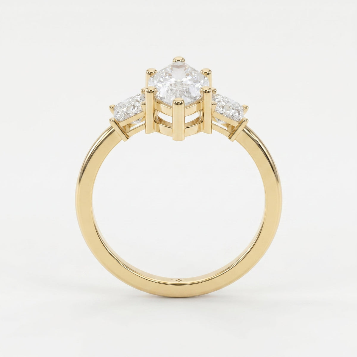 The Prism Three-Stone Marquise, view 7