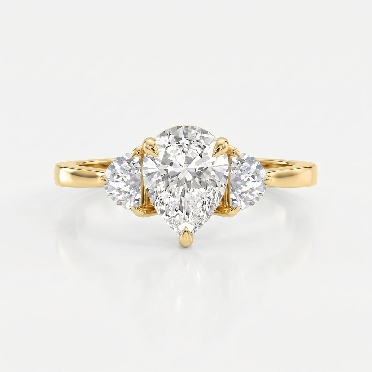 Everlasting Tear Pear Ring, view 1