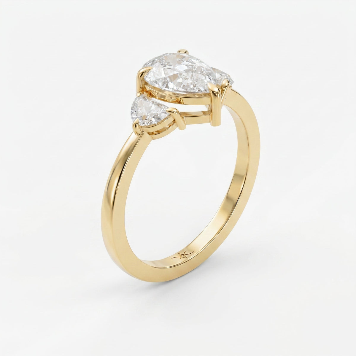 Everlasting Tear Pear Ring, view 3