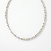 Emerald Cut Diamond Tennis Necklace, view 1