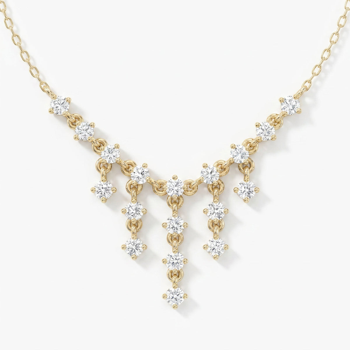 Round Diamond Fashion Necklaces, view 1