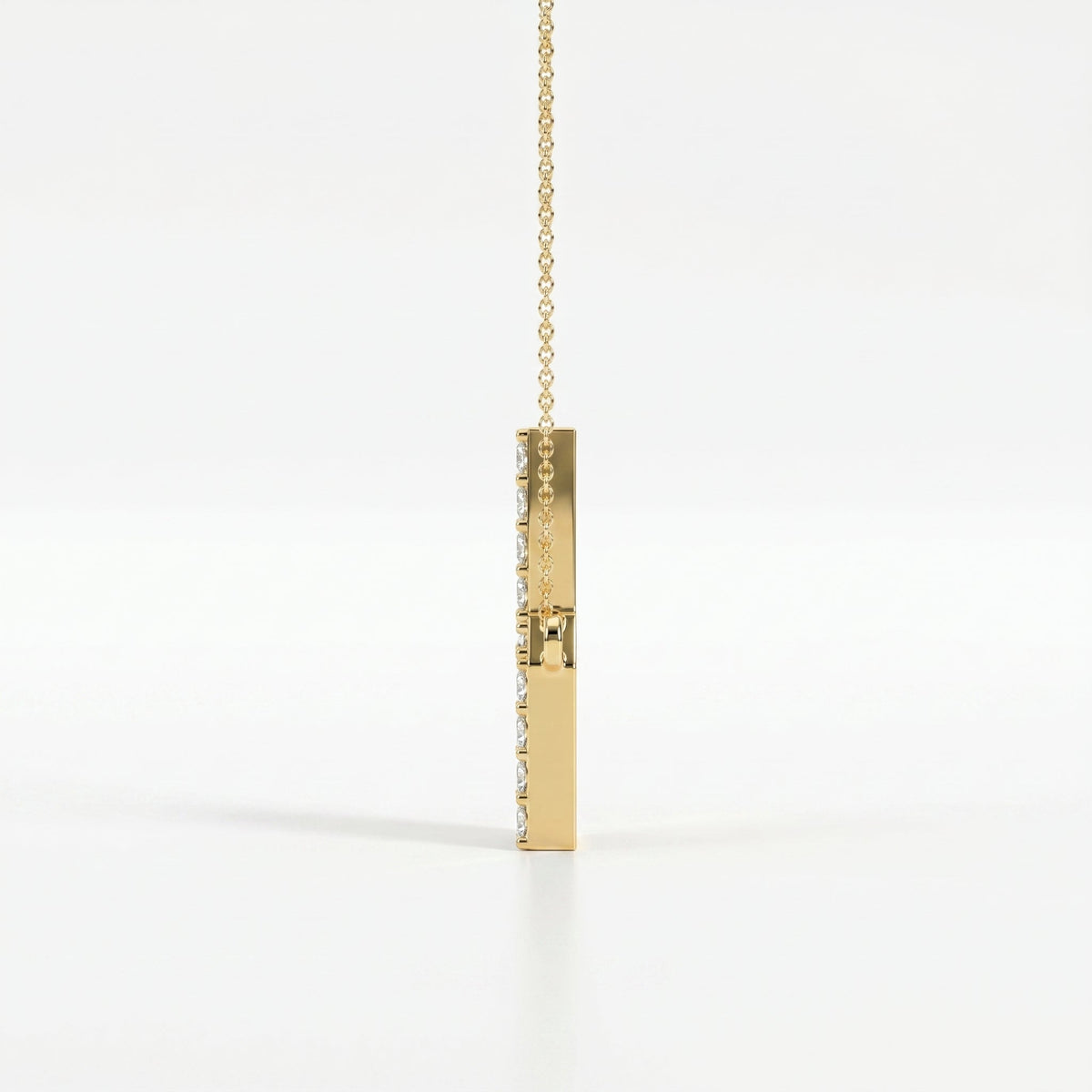Side Way Cross Fashion Necklace, view 6