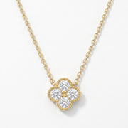 Heritage Clover Diamond Pendant Necklace, view 1