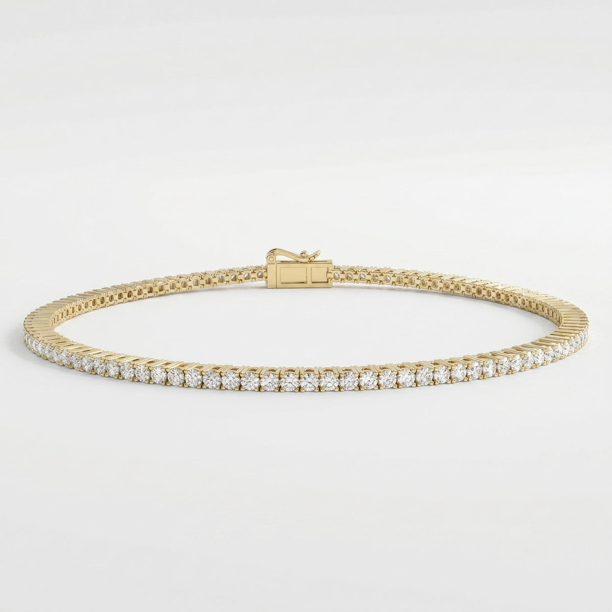 Timeless Round Brilliant Tennis Bracelets, view 1