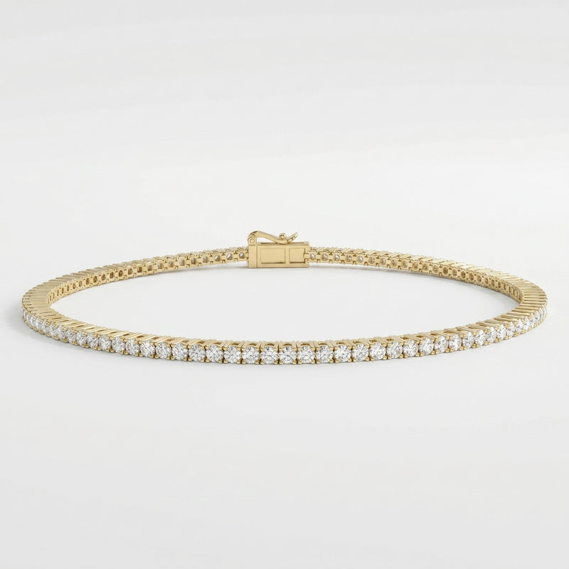Timeless Round Brilliant Tennis Bracelets, view 1