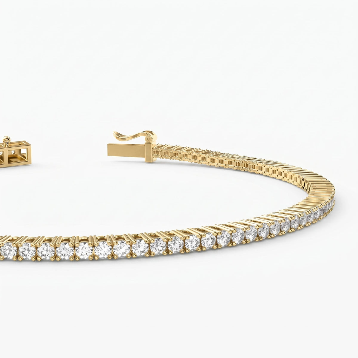 Timeless Round Brilliant Tennis Bracelets, view 6