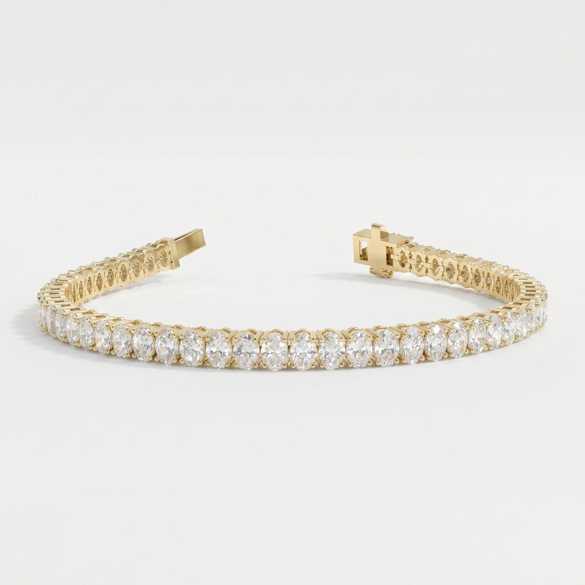 Oval Shape Diamond Tennis Bracelet, view 5