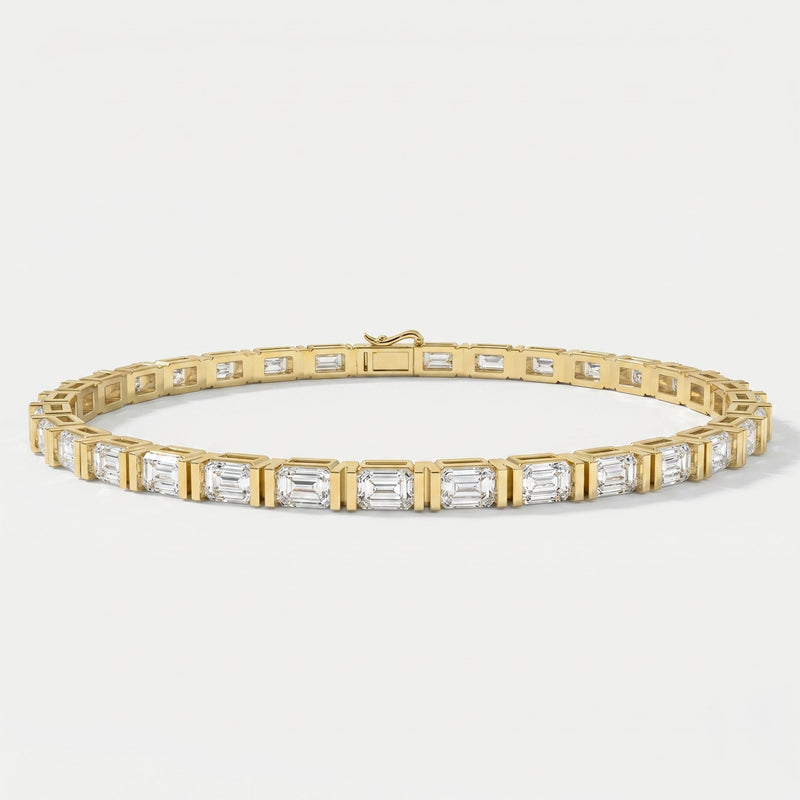 Emerald Cut Diamond Fashion Bracelet, view 1