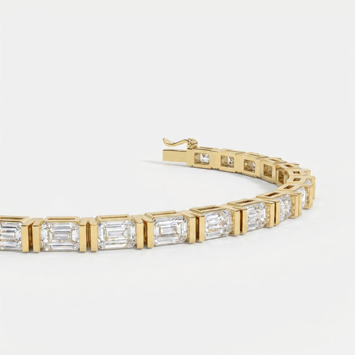 Emerald Cut Diamond Fashion Bracelet, view 5