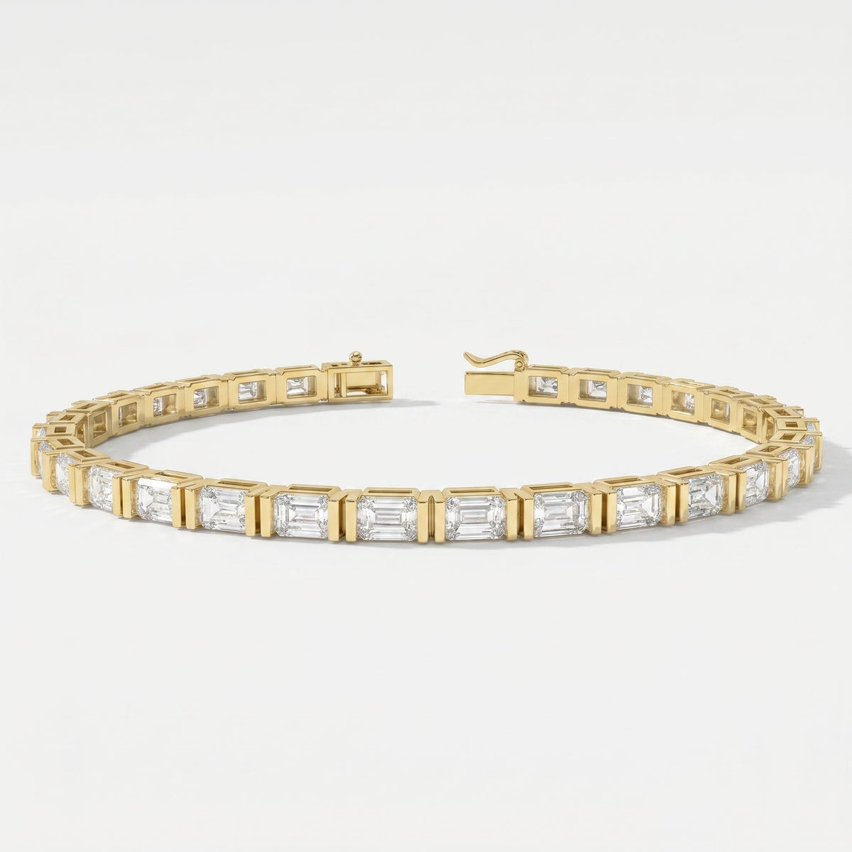 Emerald Cut Diamond Fashion Bracelet, view 6
