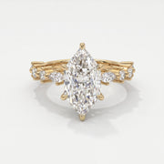 Dutch Marquise Cut Lab Grown Diamond Engagement Ring, view 1