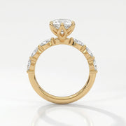 Dutch Marquise Cut Lab Grown Diamond Engagement Ring, view 6