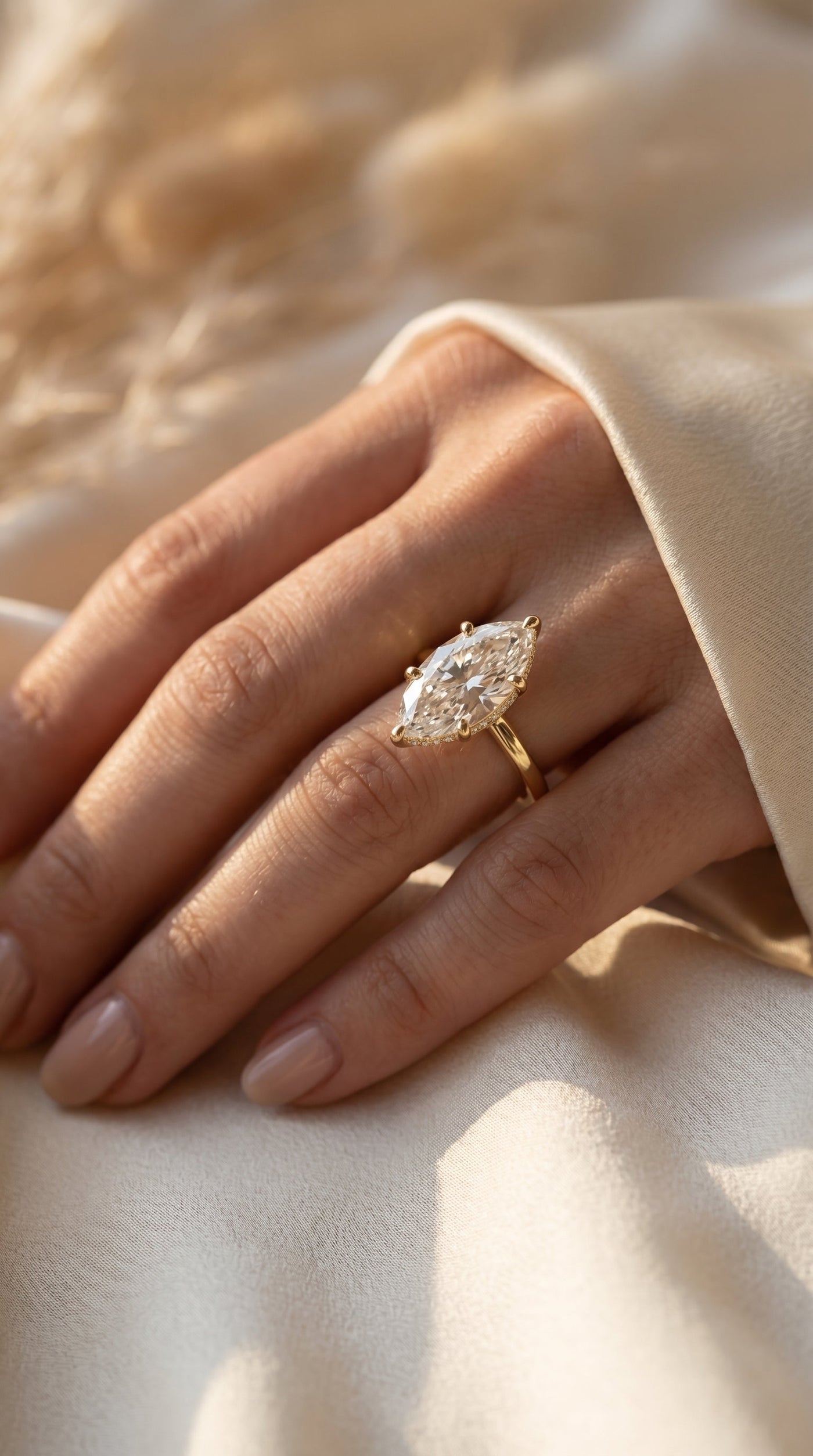 Noble Flow Marquise Ring, view 2