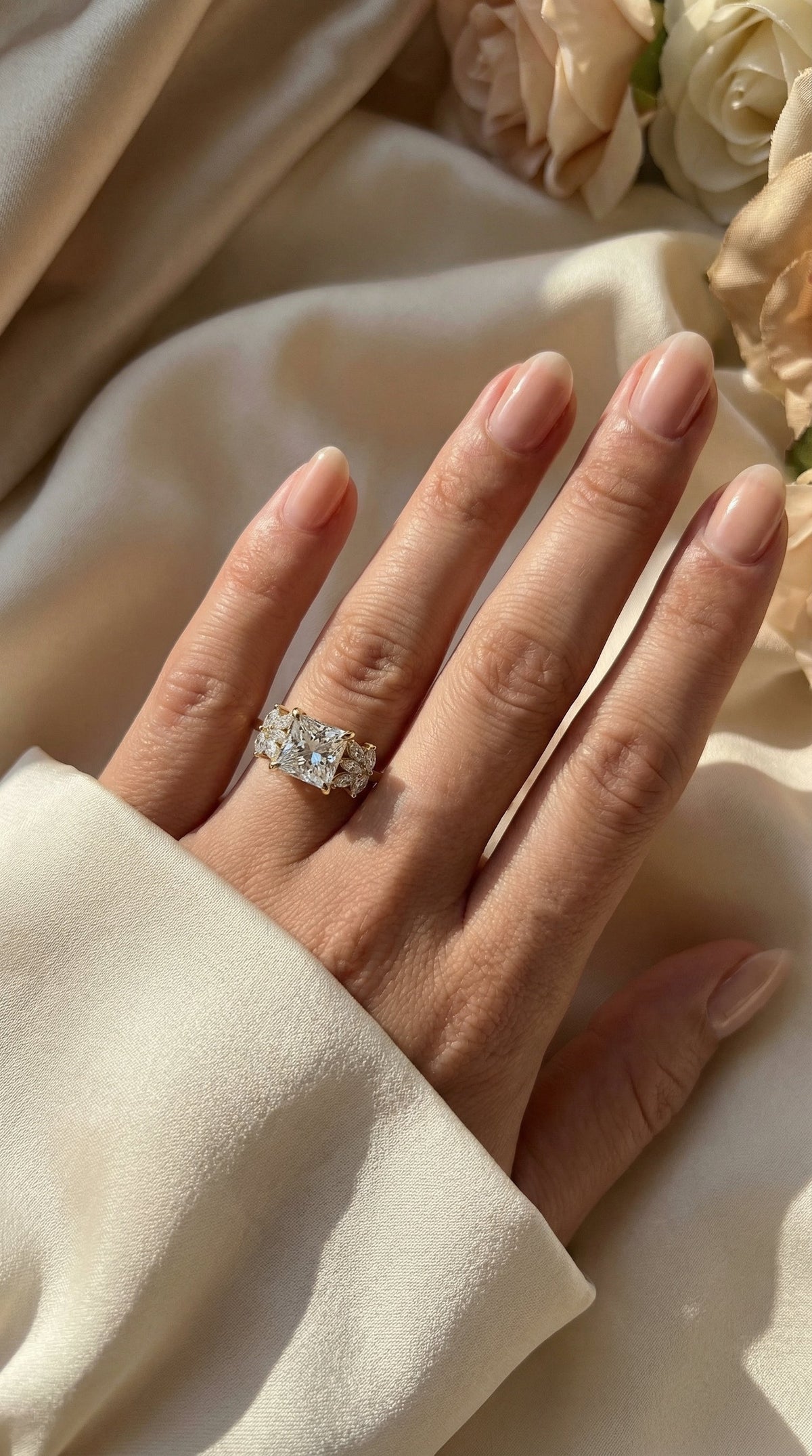 Bloom crest Princess Ring, view 2