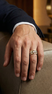 Bold Men’s Wedding Diamond Band ( 1.50 Ct. ), view 2