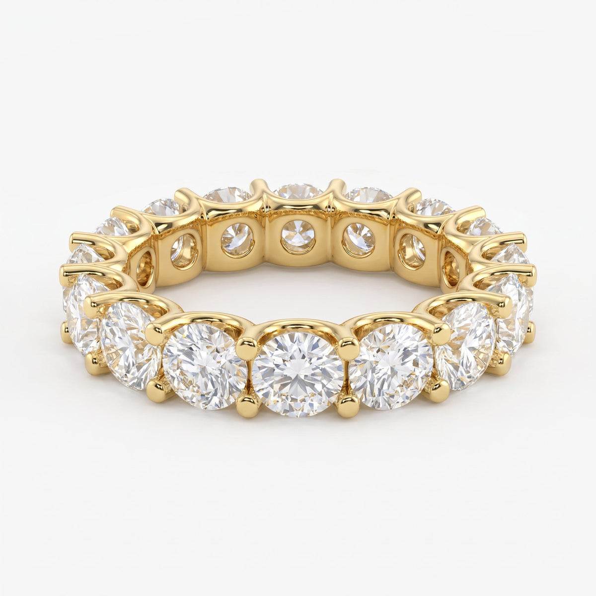 Round Brilliant Lab Diamond Eternity Ring, view 1