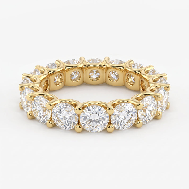 Round Brilliant Lab Diamond Eternity Ring, view 1