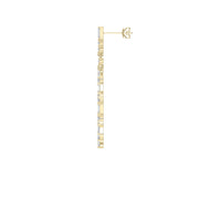 Diamond Circle Chandelier Fashion Earrings, view 4