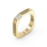 Square Ring for Men Masculine Brilliance diamond Band ( 0.40 -0.50 ct.), view 3